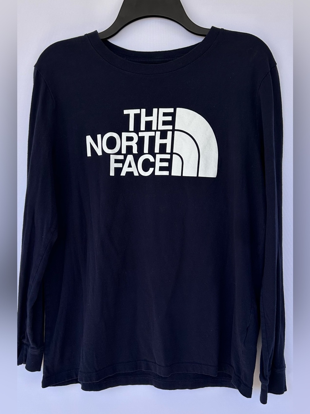 The North Face Women’s Navy Long Sleeve Tee Shirt Size Large